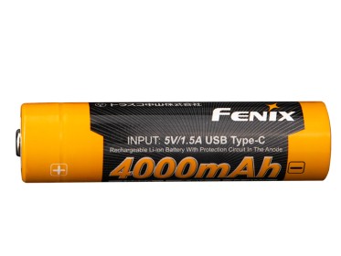 Dobíjateľná USB-C batéria Fenix 18650 4000 mAh (Li-Ion)