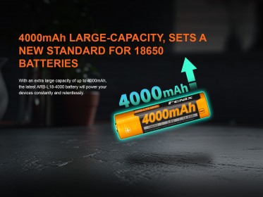 Nabíjateľná batéria Fenix 18650 4000 mAh (Li-Ion)